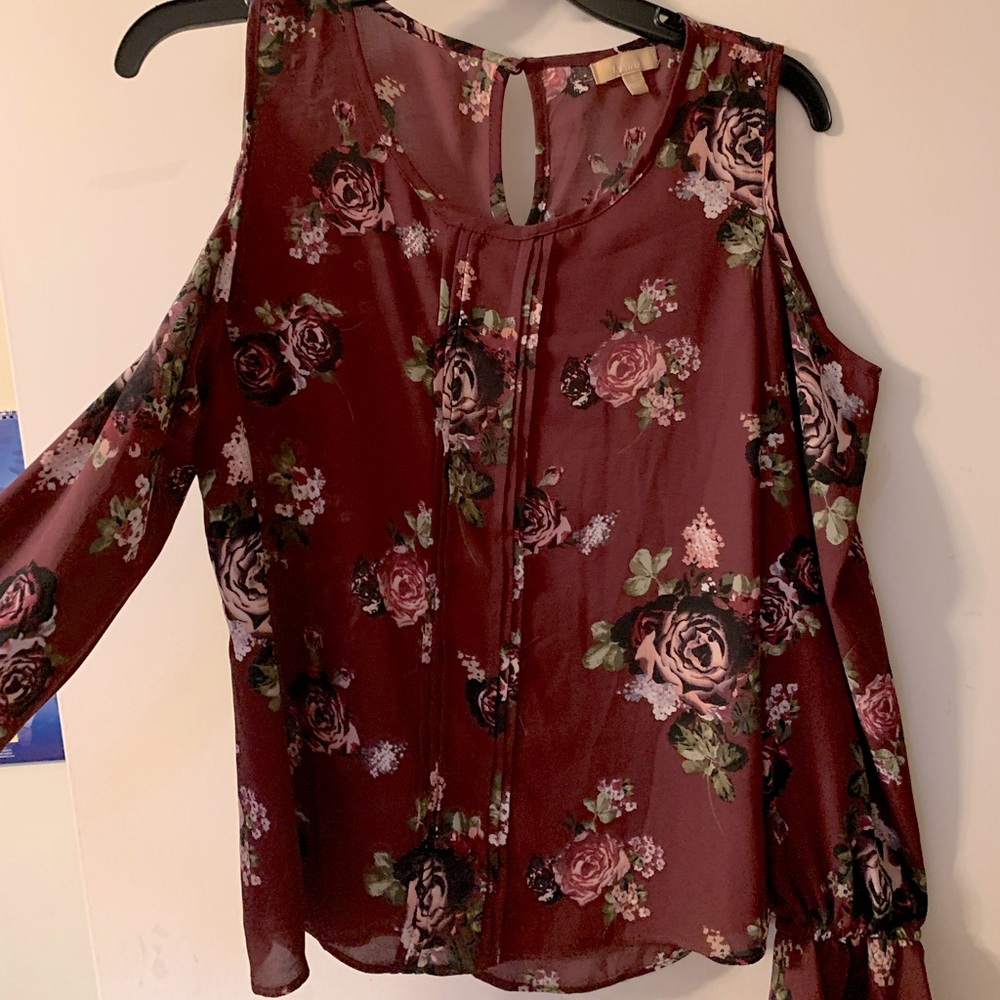 Takara cold shoulder blouse